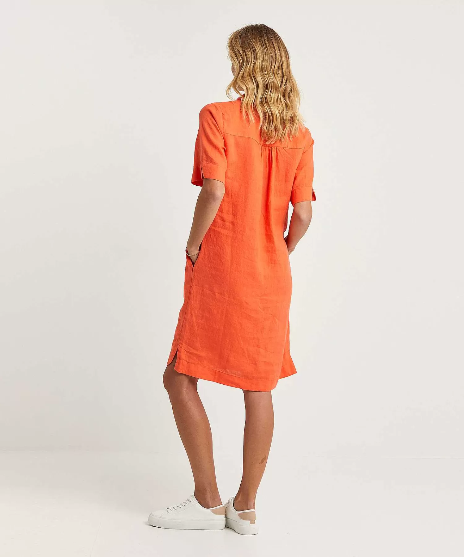 KYRA Vestido Camisero De Lino Laura Flash Sale