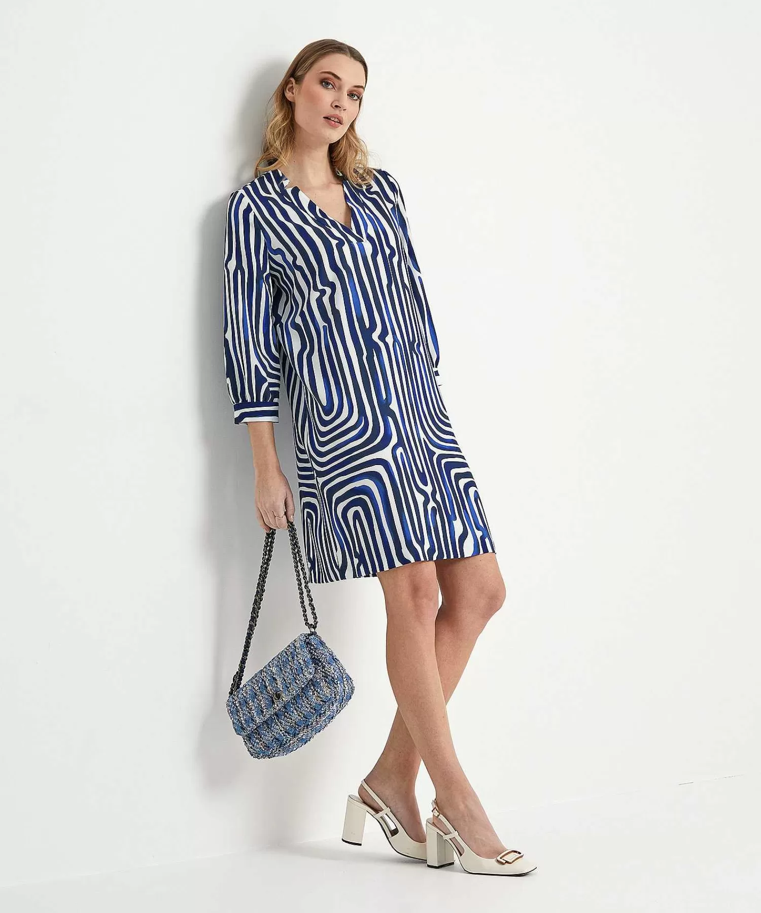 Caroline Biss Vestido Fancy Stripe Online