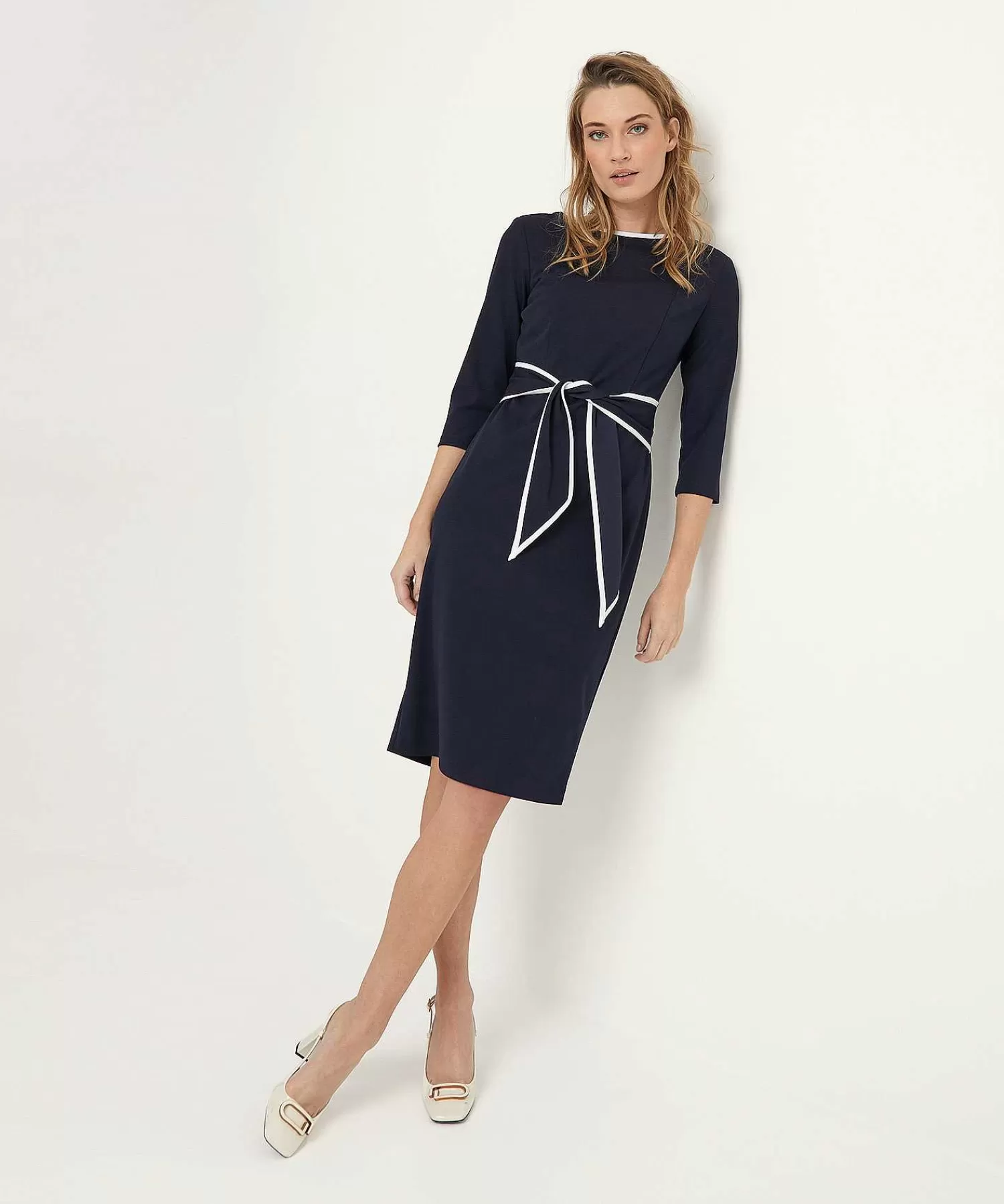 Joseph Ribkoff Vestido Con Ribetes En Contraste De Outlet