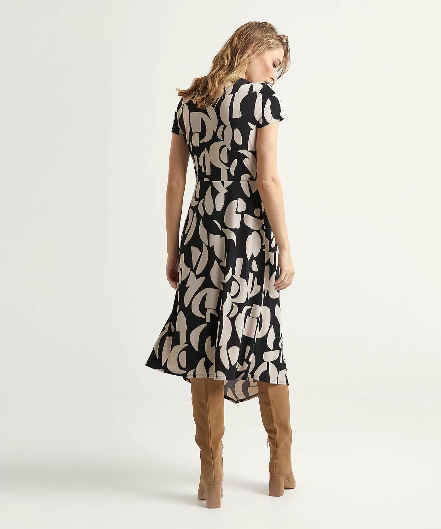 Joseph Ribkoff Vestido Cruzado Con Hebilla De Online
