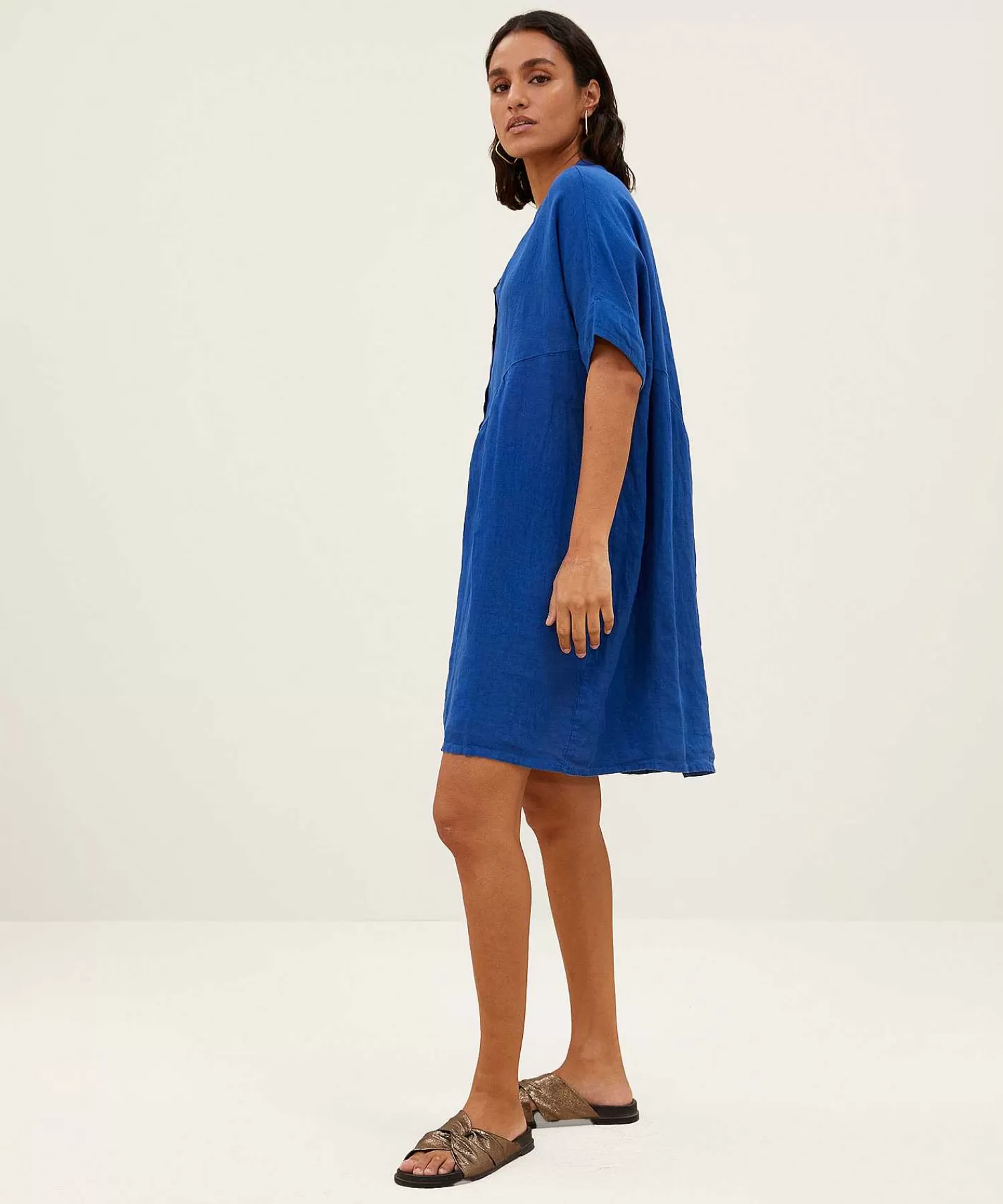 By-Bar Vestido De Lino Sale