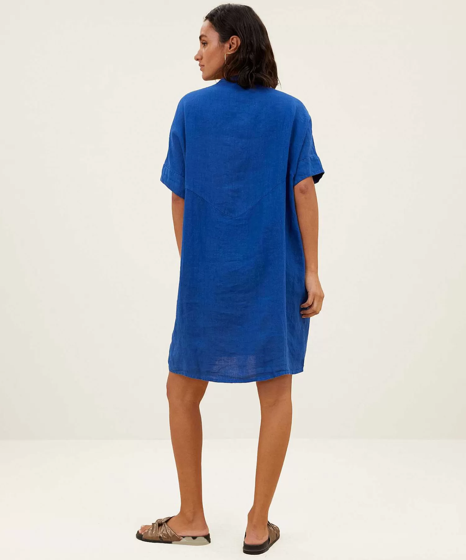 By-Bar Vestido De Lino Sale