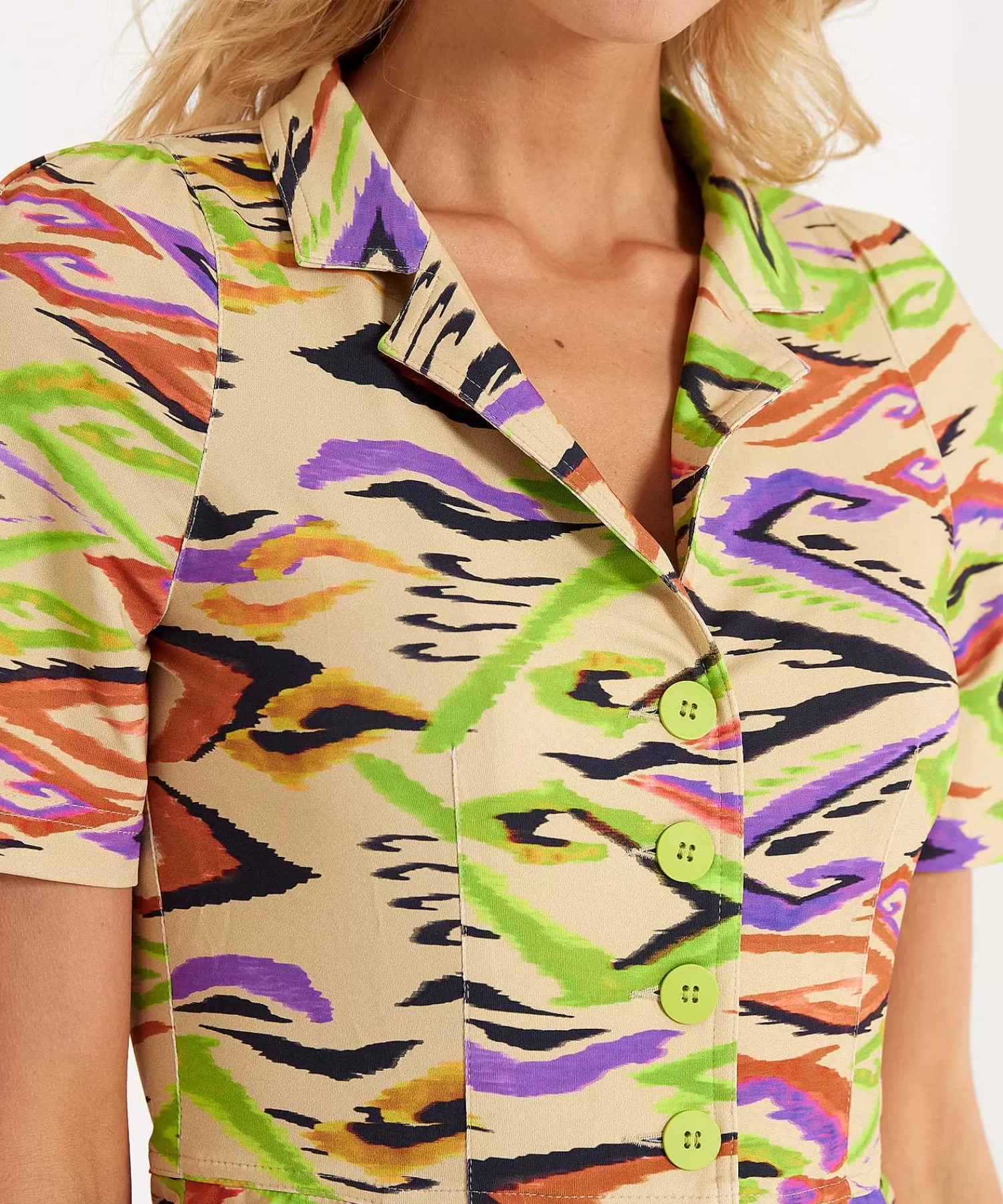 ML Collections Vestido De Tubo Cenido Con Estampado De Remolinos De Outlet