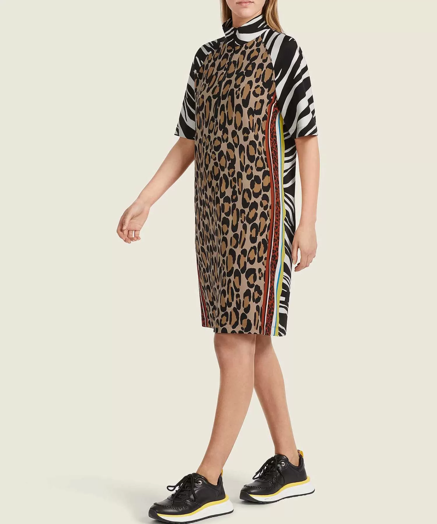 Marc Cain Sports Vestido Deportivo De Neopreno Con Cremallera De Marc Cain Mezcla De Animales Cheap