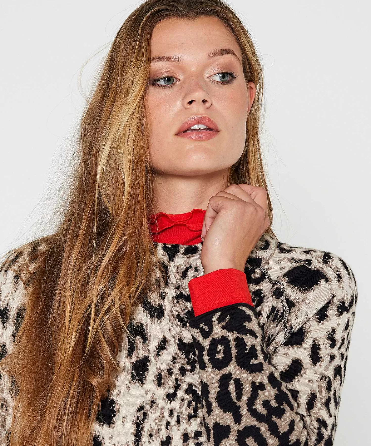 GIULIA E TU Vestido Col Animal Print Cheap