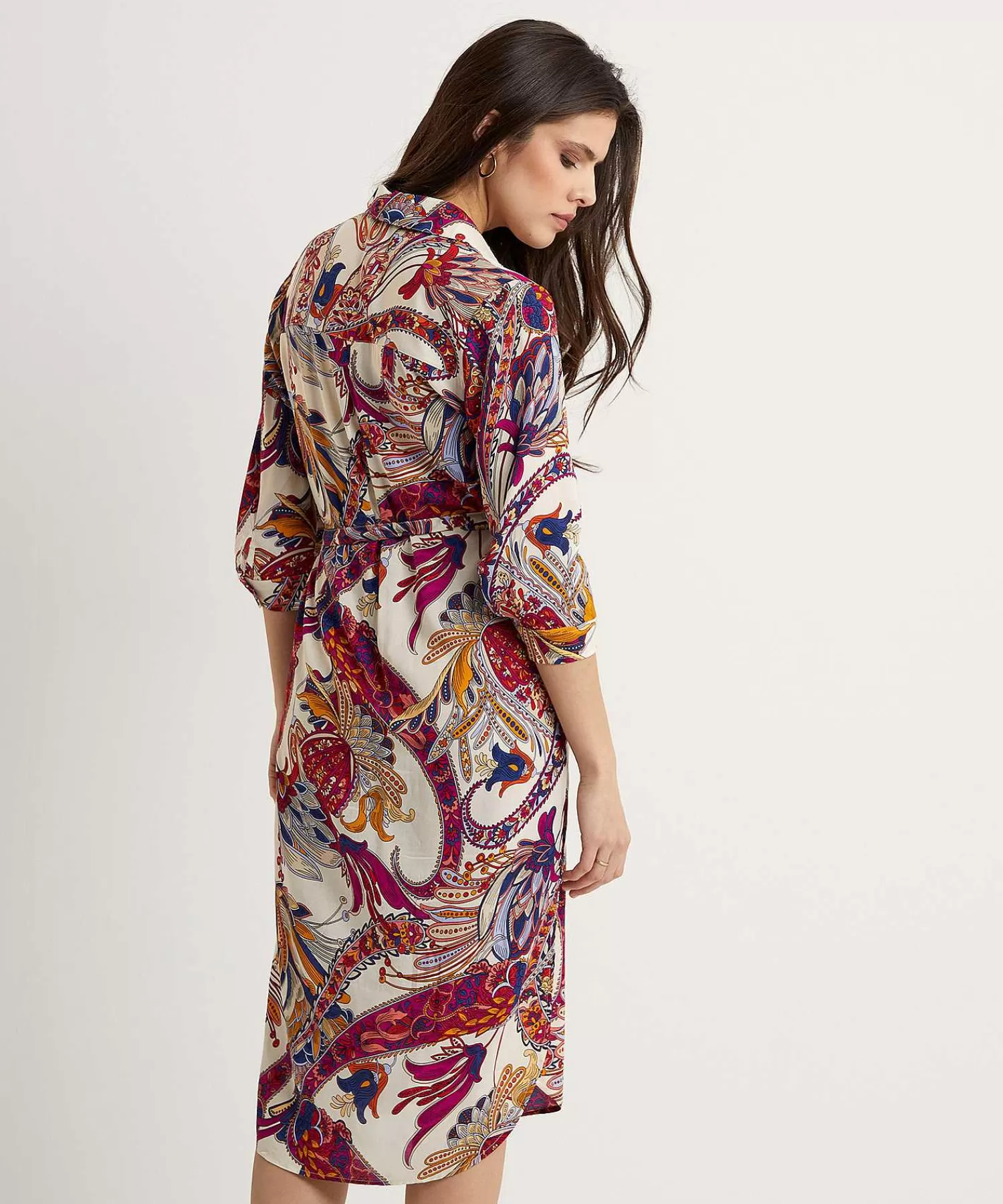 GIULIA E TU Vestido Paisley Con Botones Discount