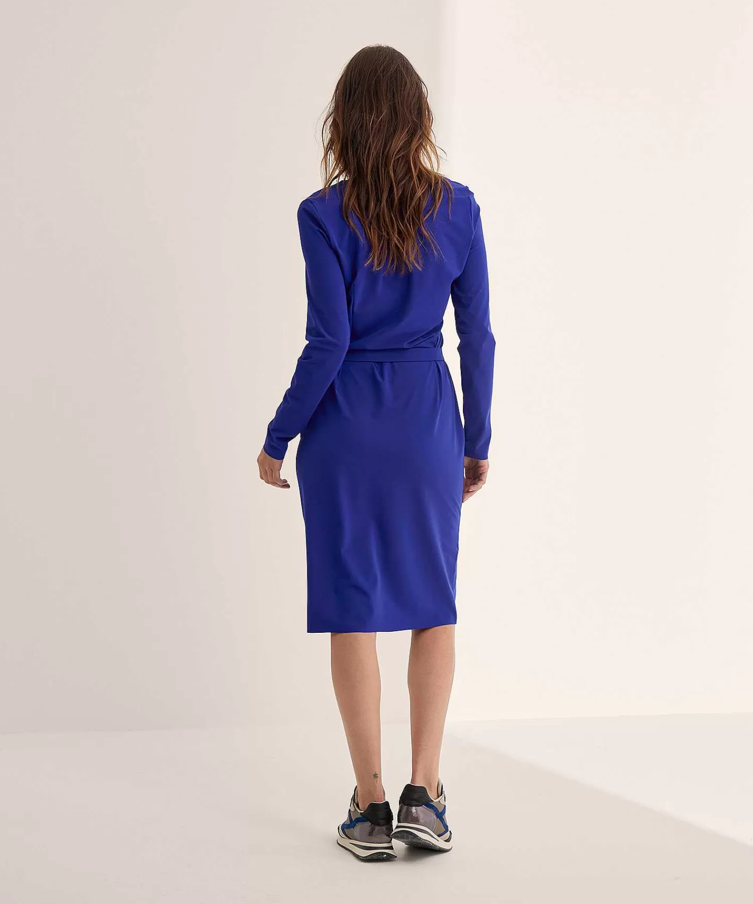 Japan TKY Vestido Escote En V Tela De Viaje Nyka New