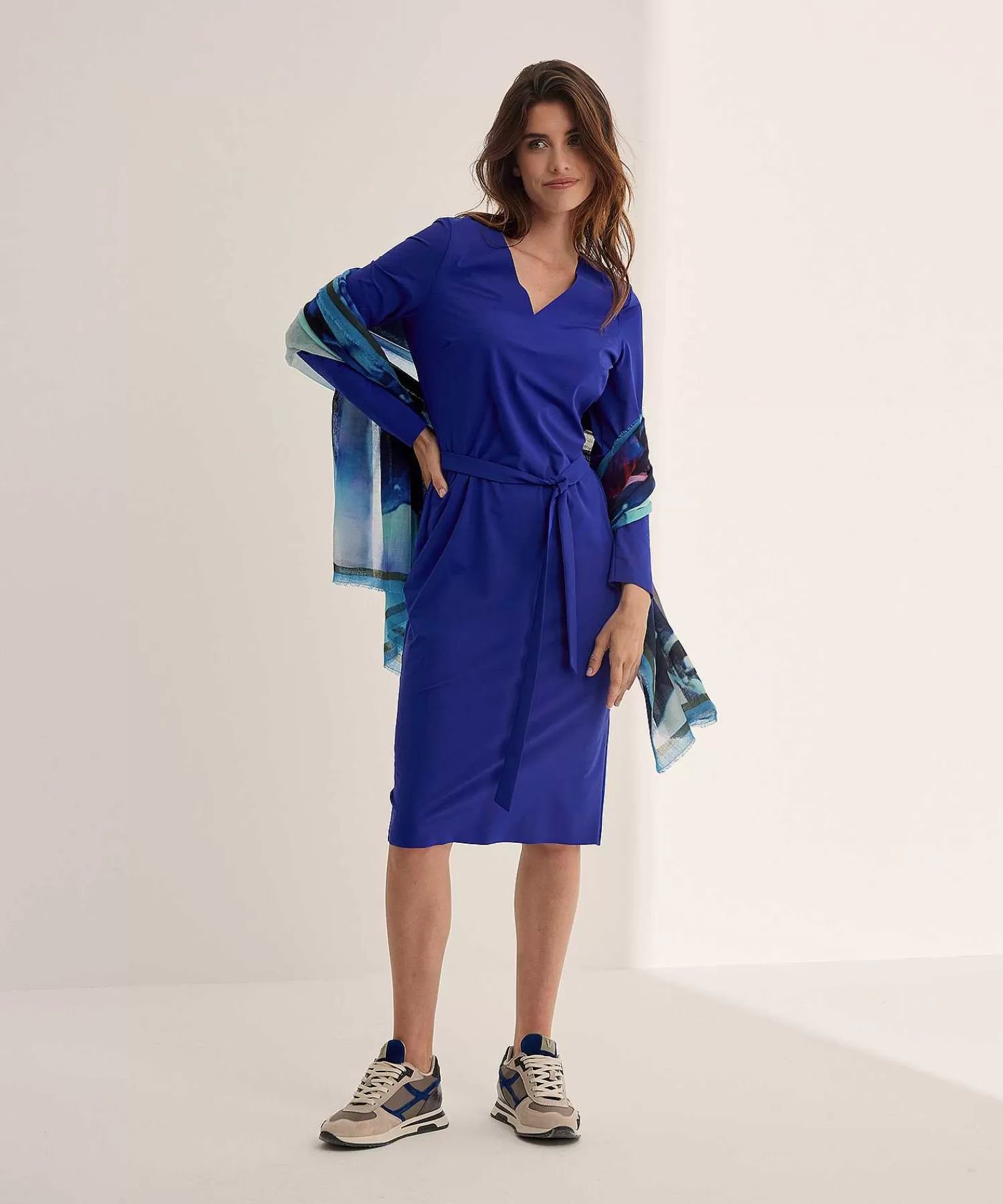 Japan TKY Vestido Escote En V Tela De Viaje Nyka New