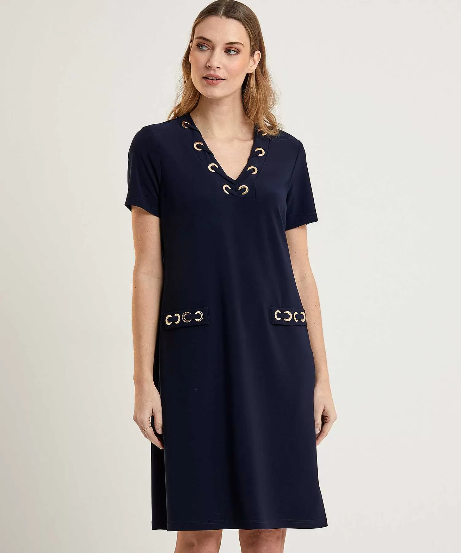 Joseph Ribkoff Vestido Con Detalle De Cordones Discount