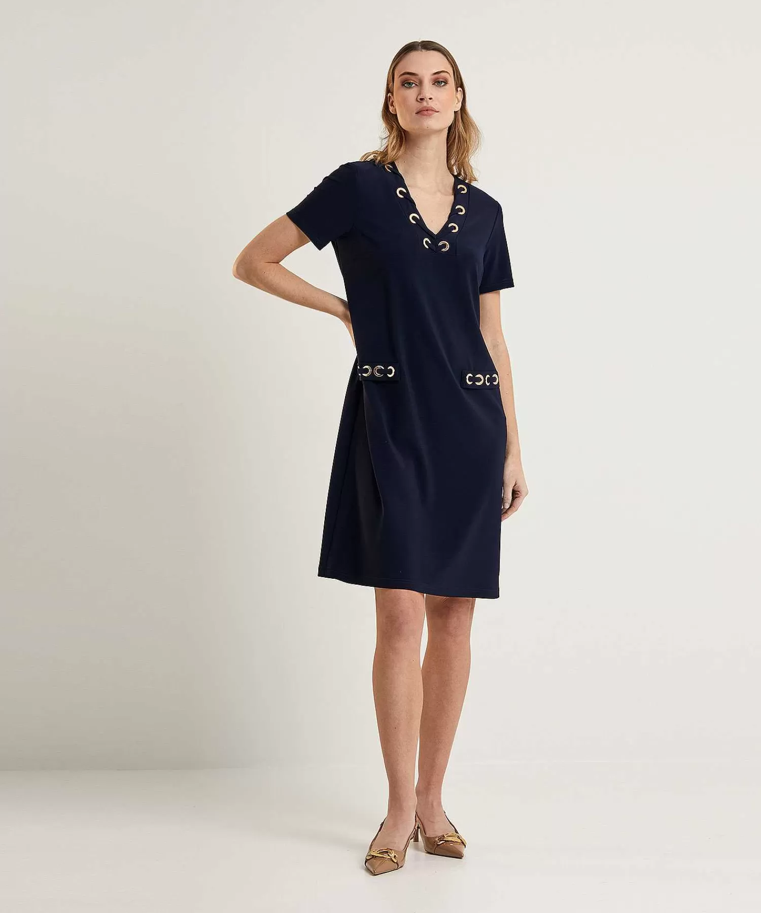 Joseph Ribkoff Vestido Con Detalle De Cordones Discount