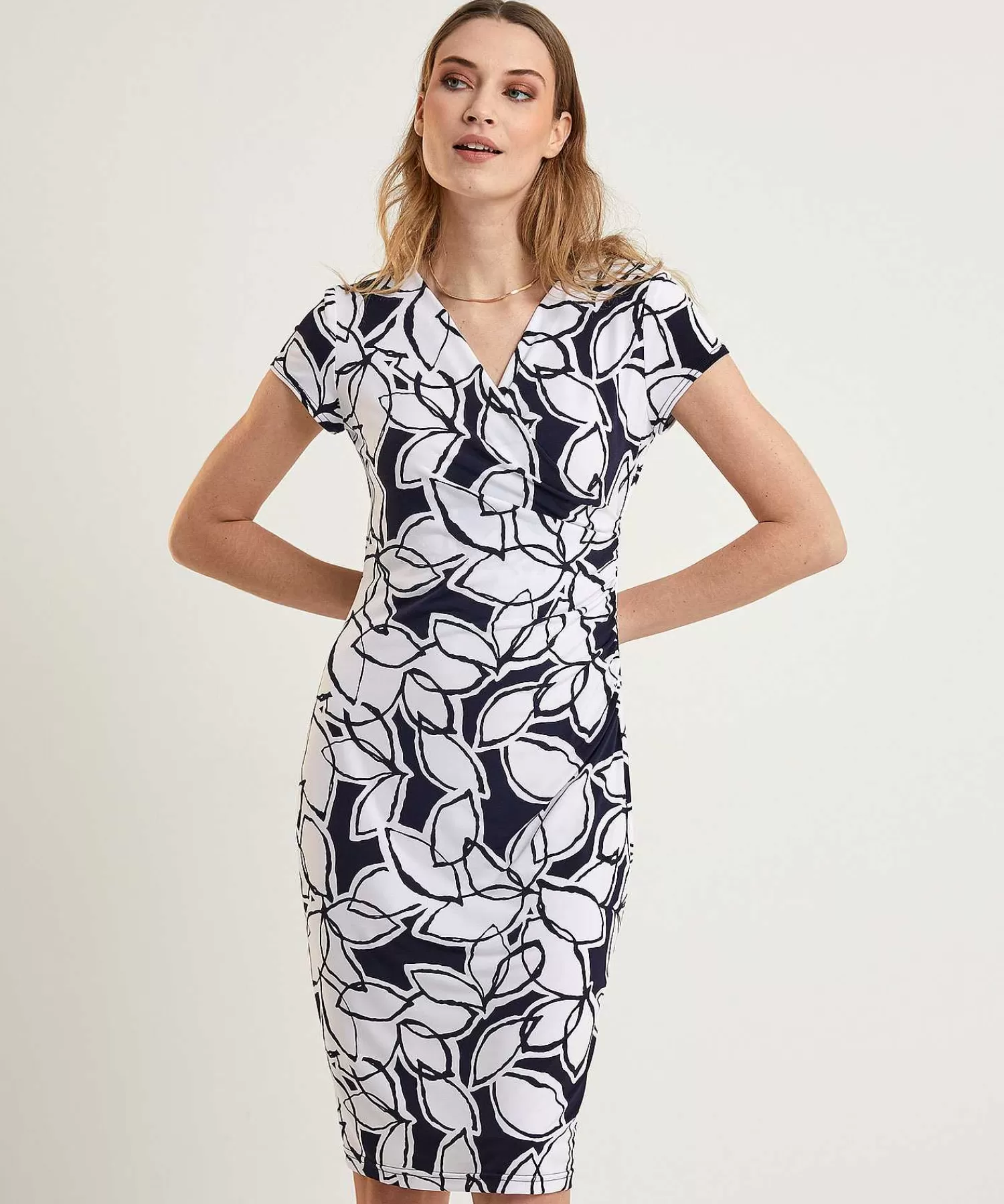 Joseph Ribkoff Vestido Con Estampado De Hojas Outlet