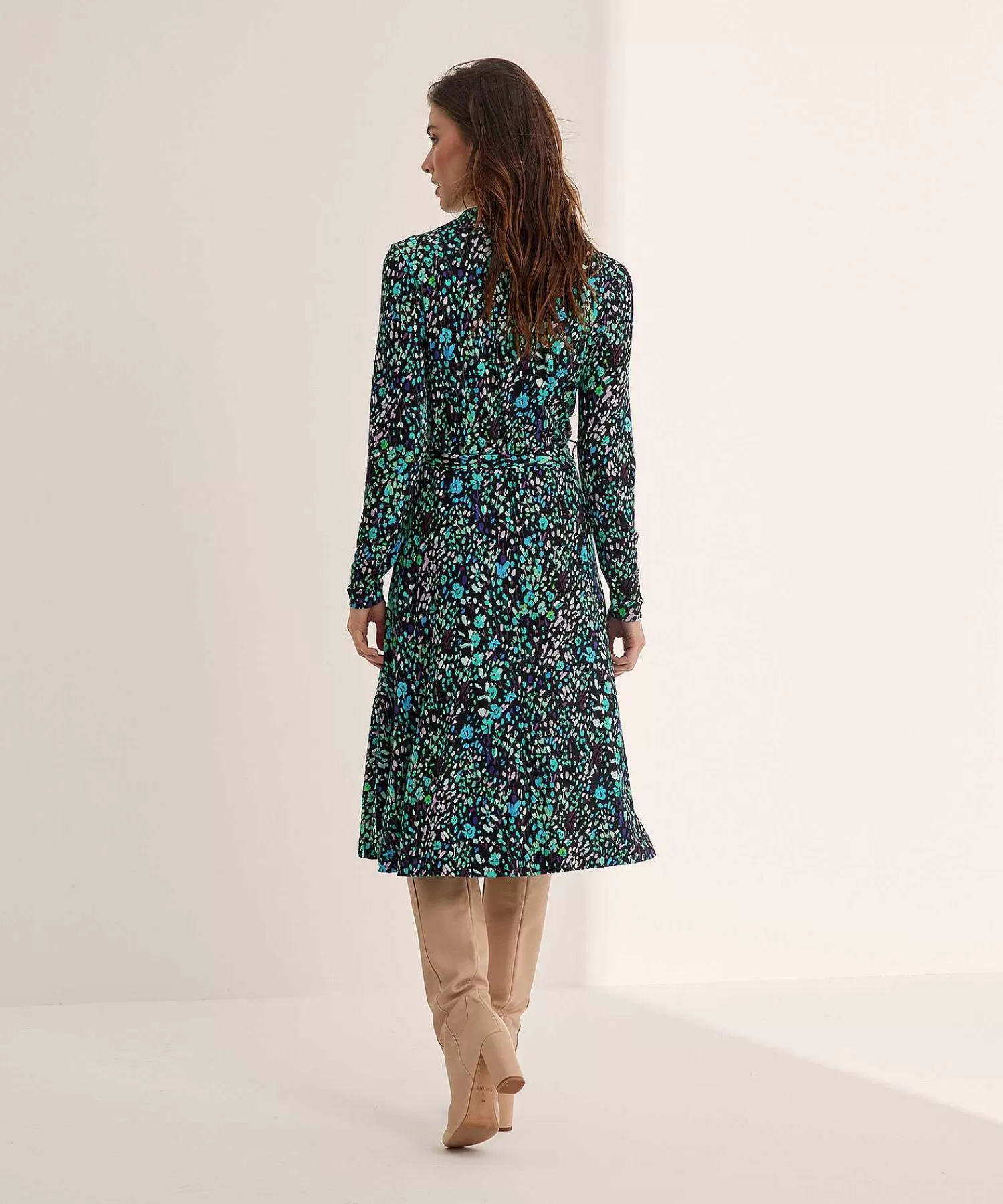 KYRA Vestido Con Cinturon Estampado De Flores Jasmine Best