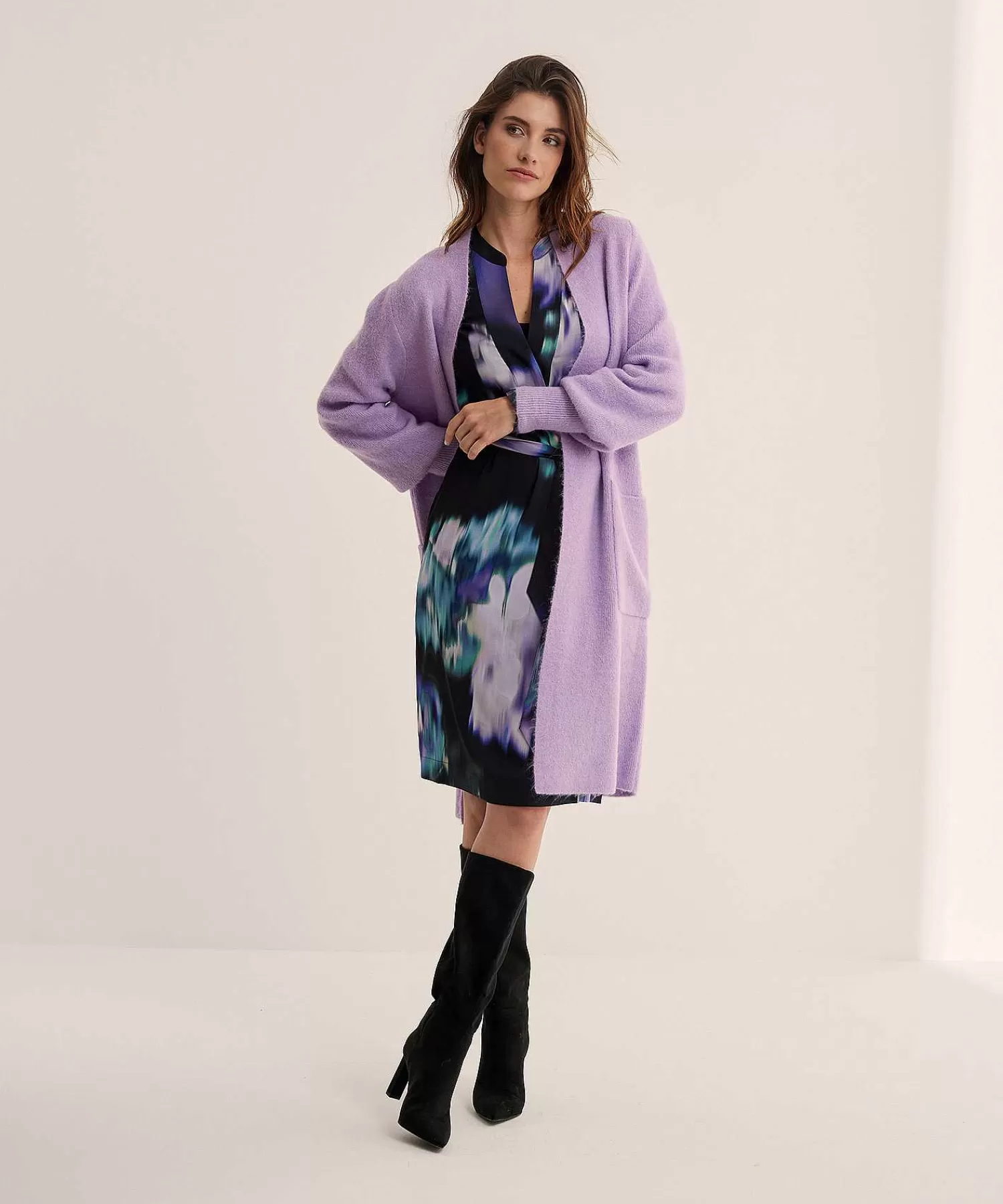 KYRA Vestido Con Cinturon Y Estampado De Flores Destenidas Willy Best