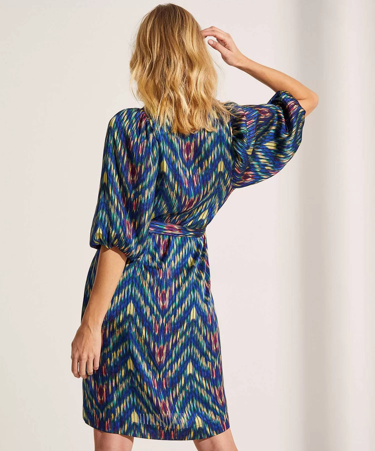 KYRA Vestido Estampado De Rayas Transparentes Flash Sale