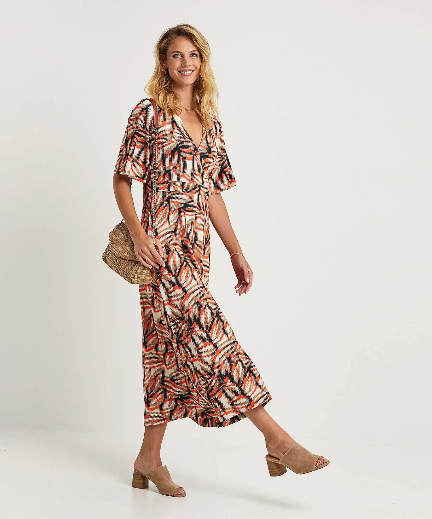 KYRA Vestido Hoja Descolorida Nancy Clearance