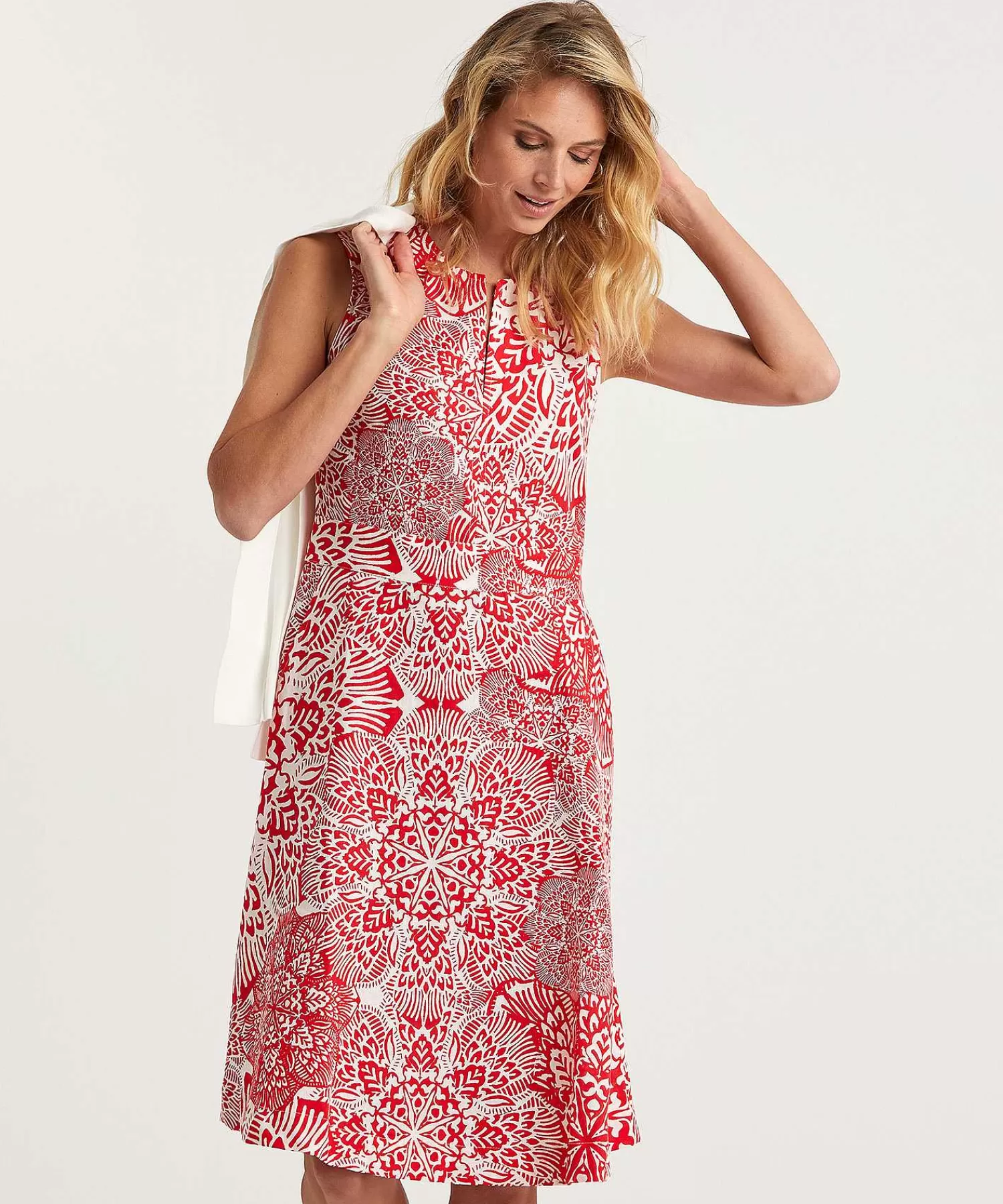 KYRA Vestido Mezcla De Lino Bicolor Jorieke New