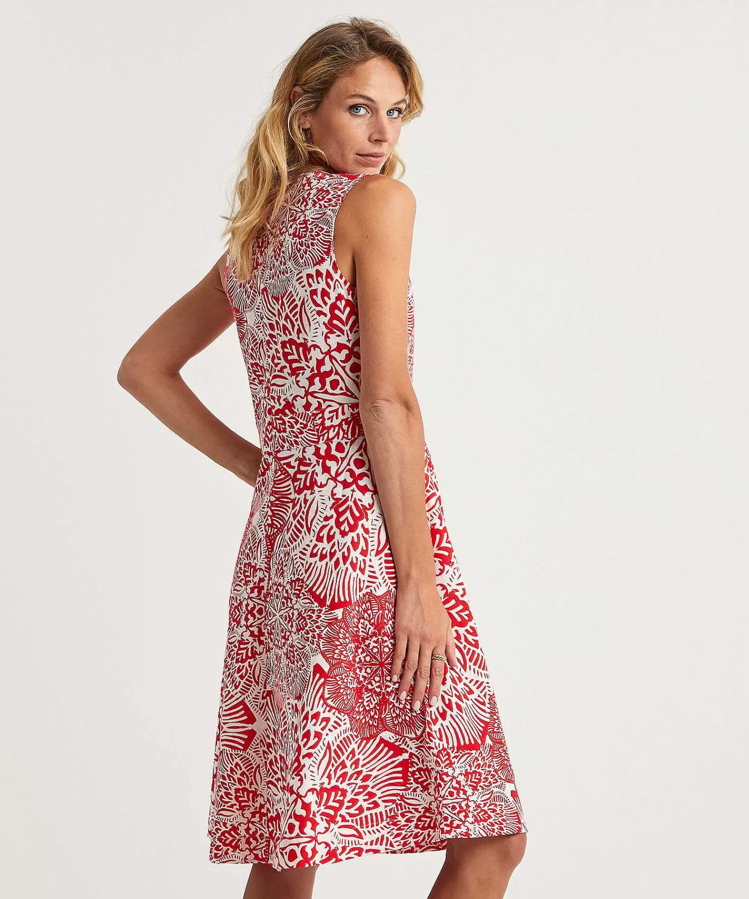 KYRA Vestido Mezcla De Lino Bicolor Jorieke New