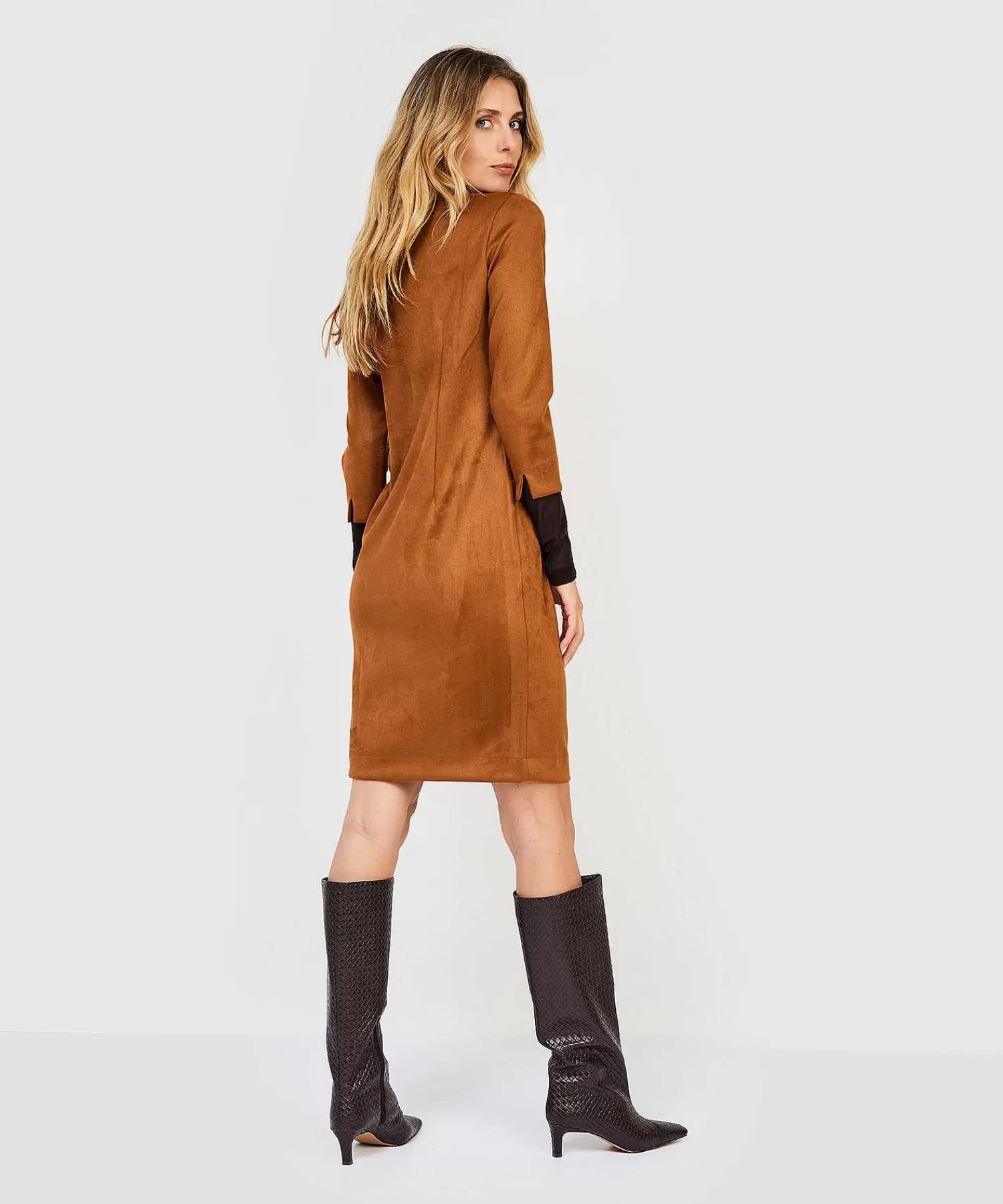 KYRA Vestido Suedine Kysia Cheap