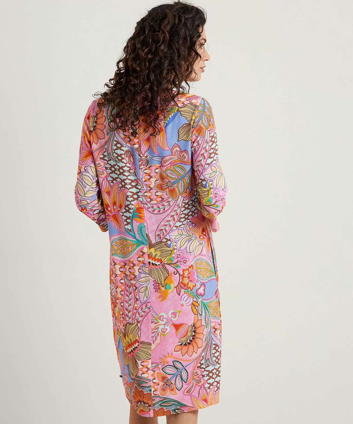 Louis and Mia Vestido De Crepe Multicolor Flash Sale