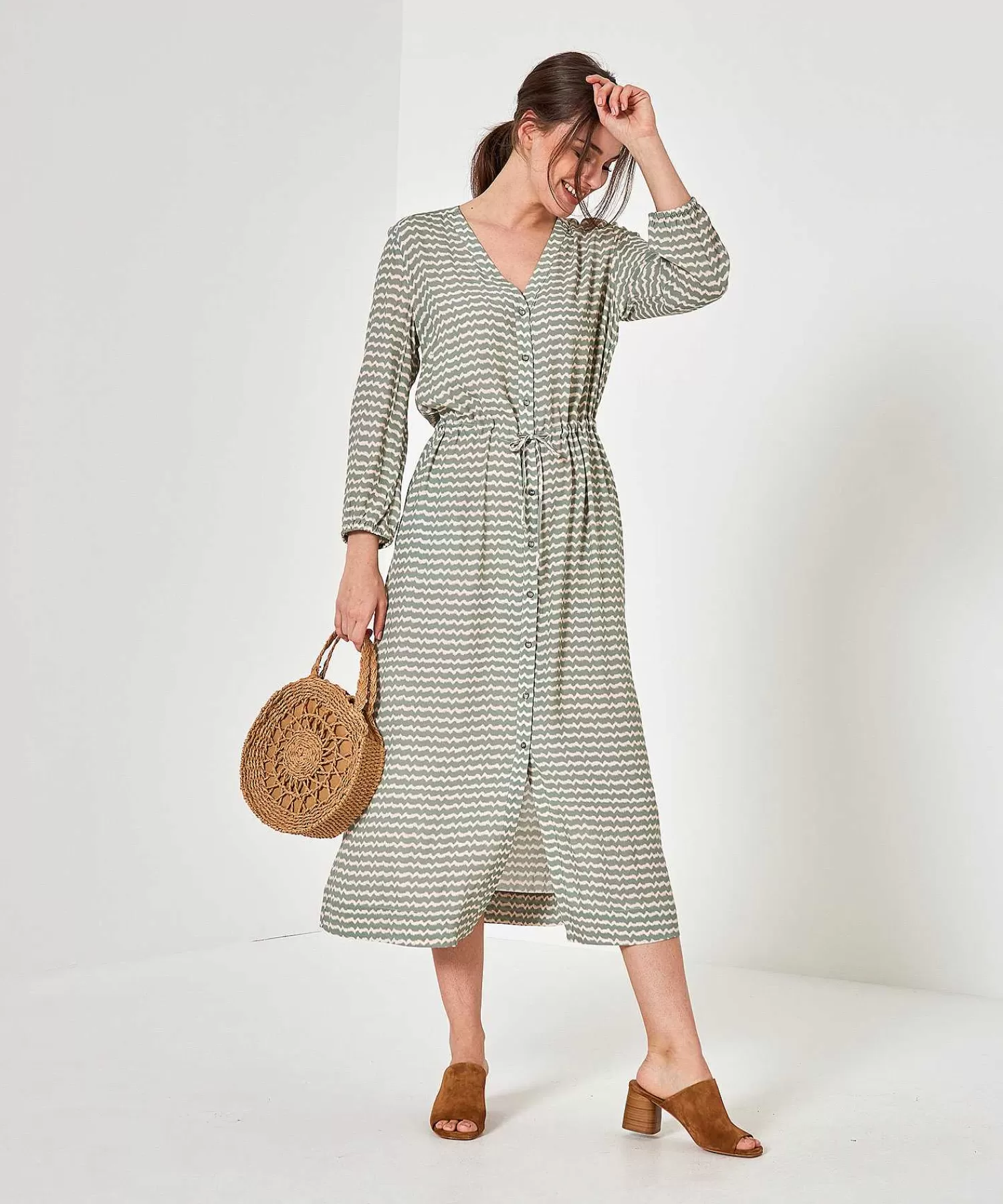 Moscow Vestido Moscu Ganador Estampado Zigzag Online