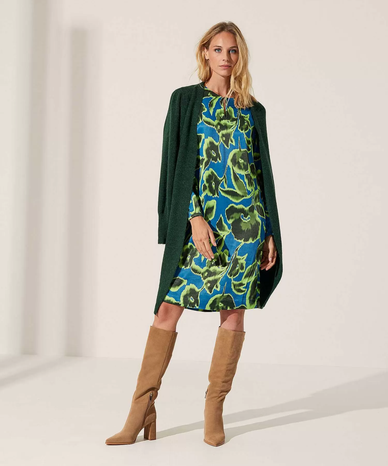 KYRA Vestido Sedoso Flor Arlino Outlet
