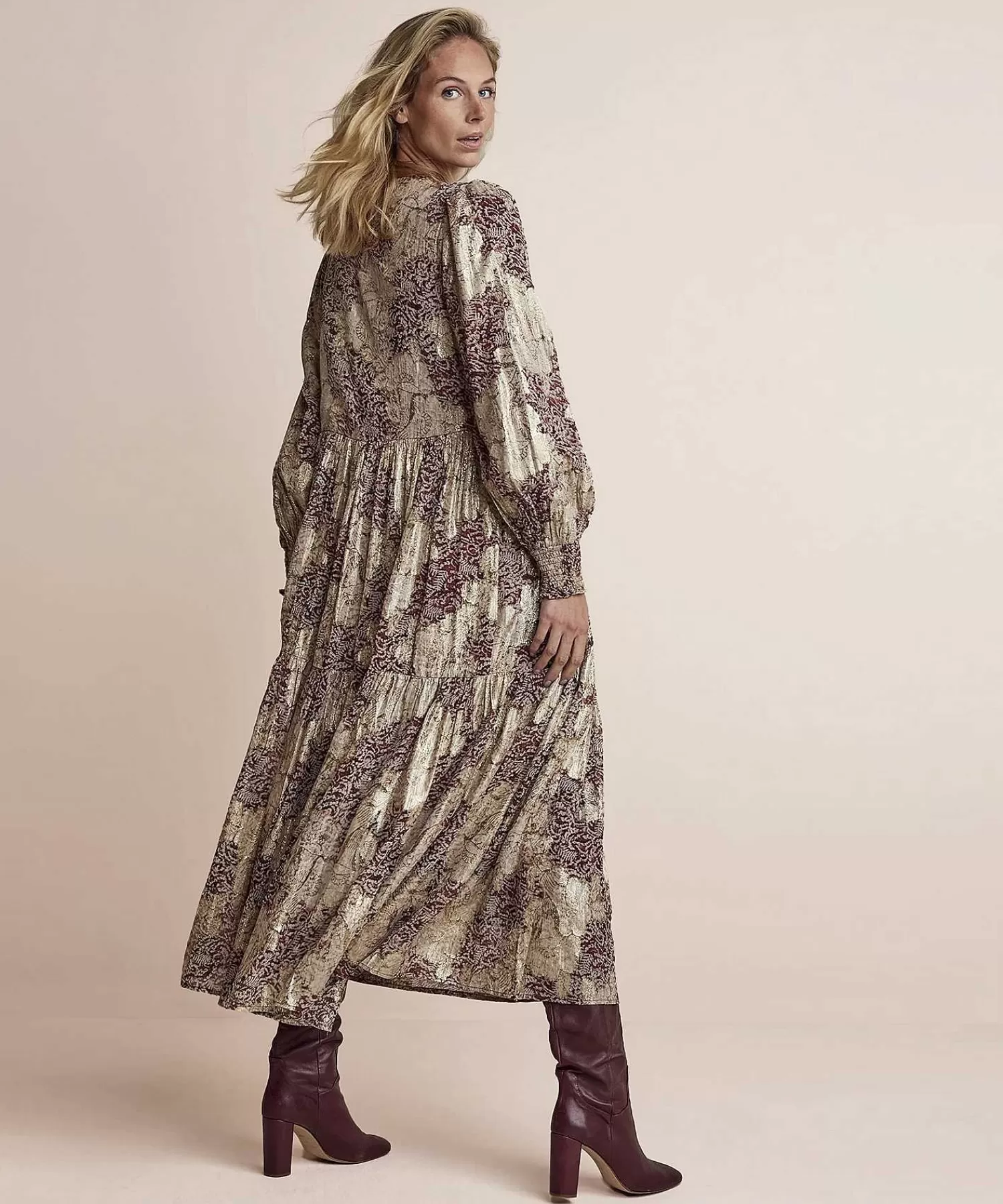Summum Vestido Jacquard Lurex Fashion