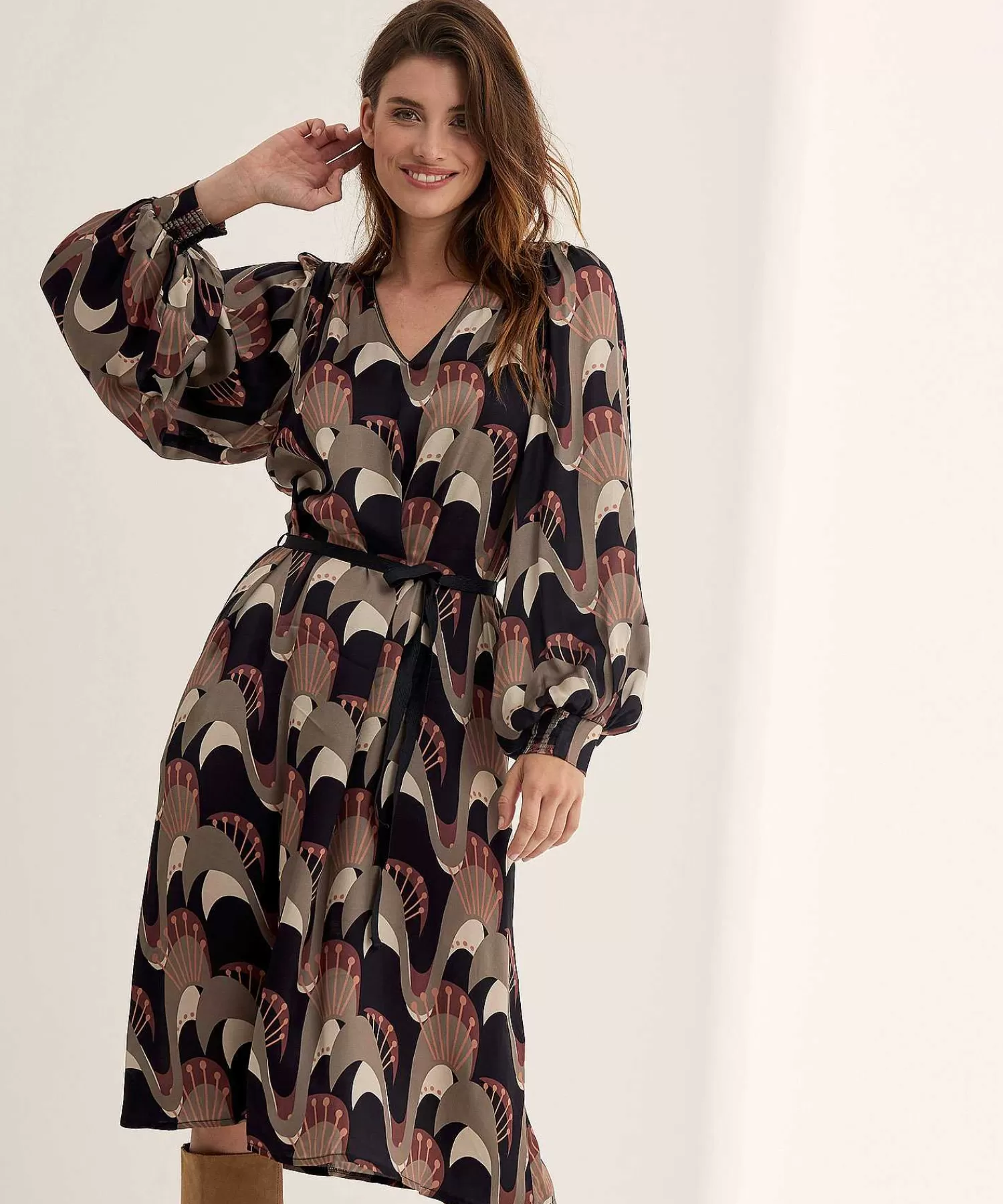 Summum Vestido Sedoso Art Nouveau Shop