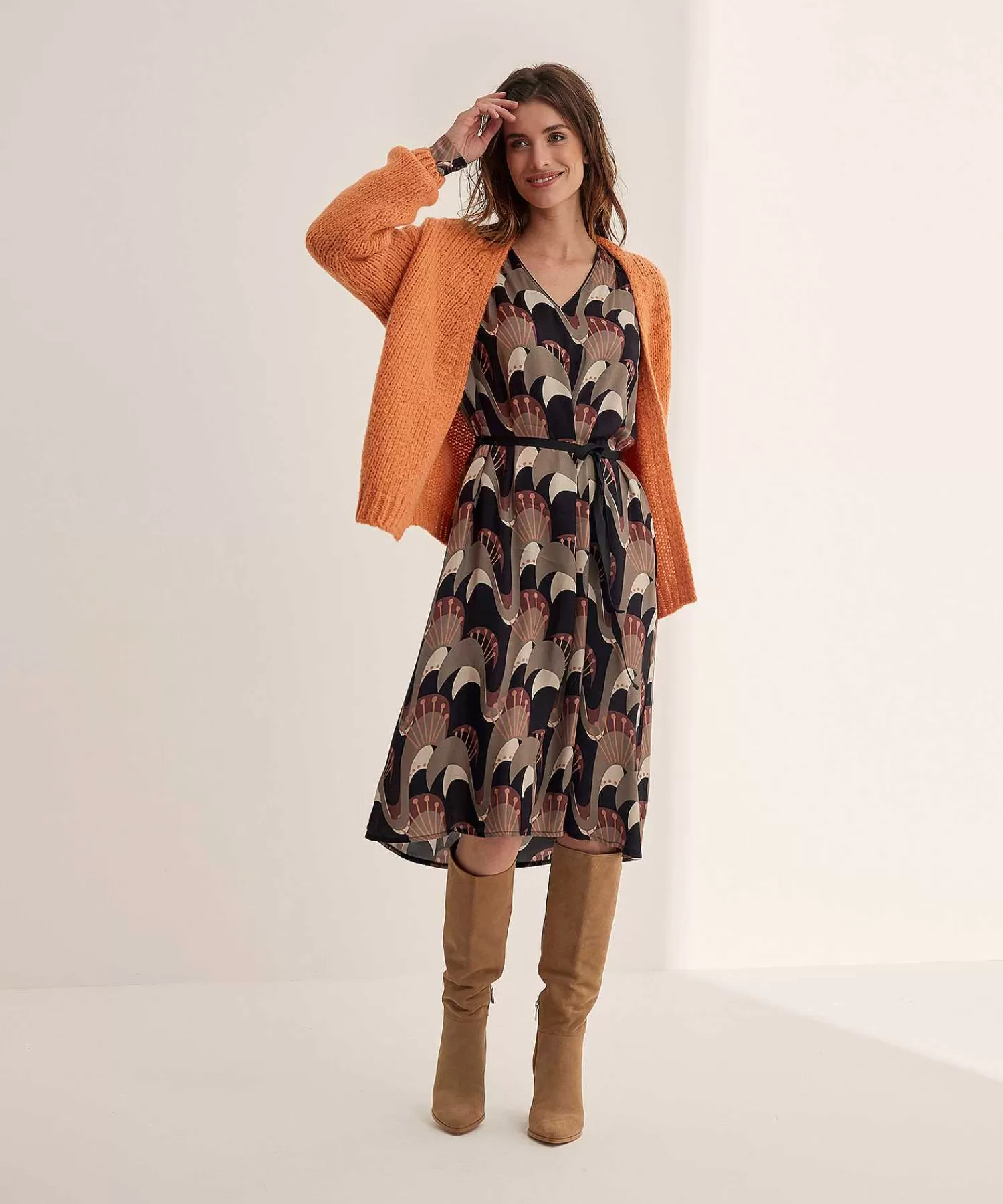 Summum Vestido Sedoso Art Nouveau Shop
