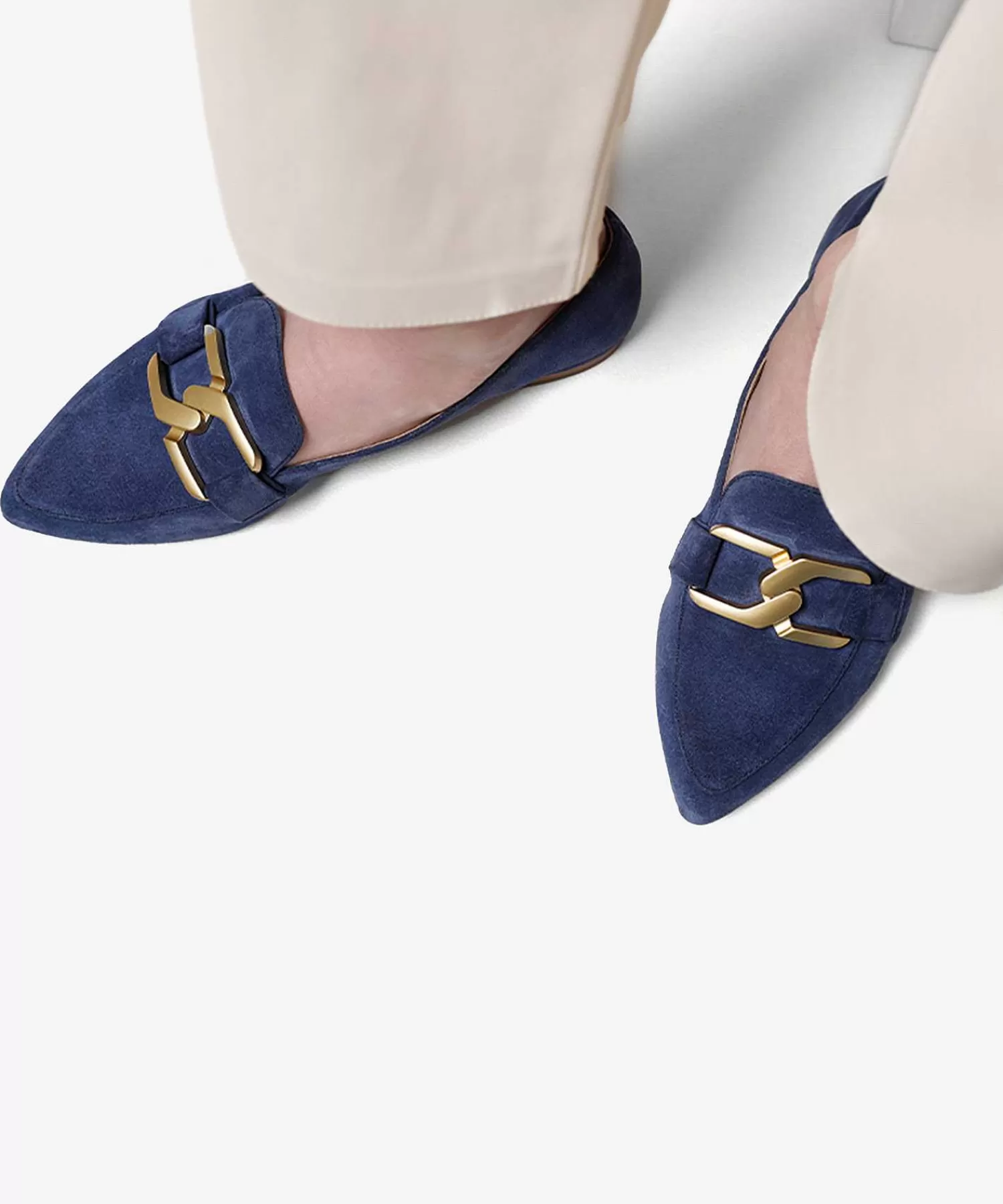 VIA VAI Mocasin De Ante Con Hebilla Naomi Sharp Cheap