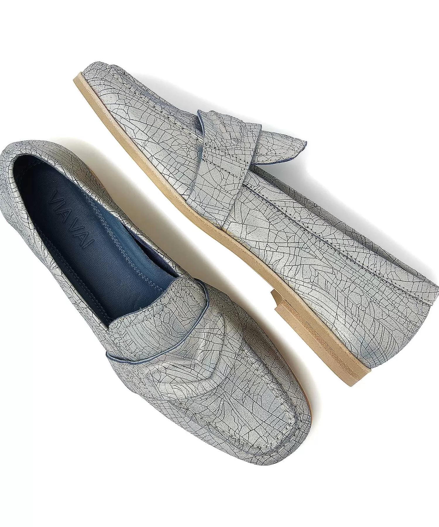 VIA VAI Mocasin Metalico Chiara Ray Sale